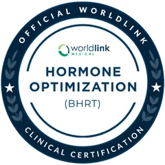 Worldlink Medical clinical certification seal: Hormone Optimization (BHRT)